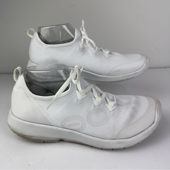 Oofos Mens 10 White OOmg Sport LS Low-Top Recovery Athletic Shoe Lace Up SEE ALL main image 7